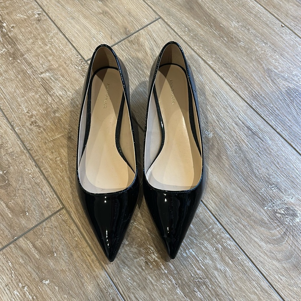 Ann Taylor Black Patent Leather Heels
